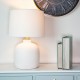 Fabia ceramic table lamp sandy white 58cm
