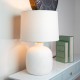 Fabia ceramic table lamp sandy white 58cm