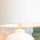 Fabia ceramic table lamp sandy white 58cm