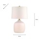 Fabia ceramic table lamp sandy white 58cm