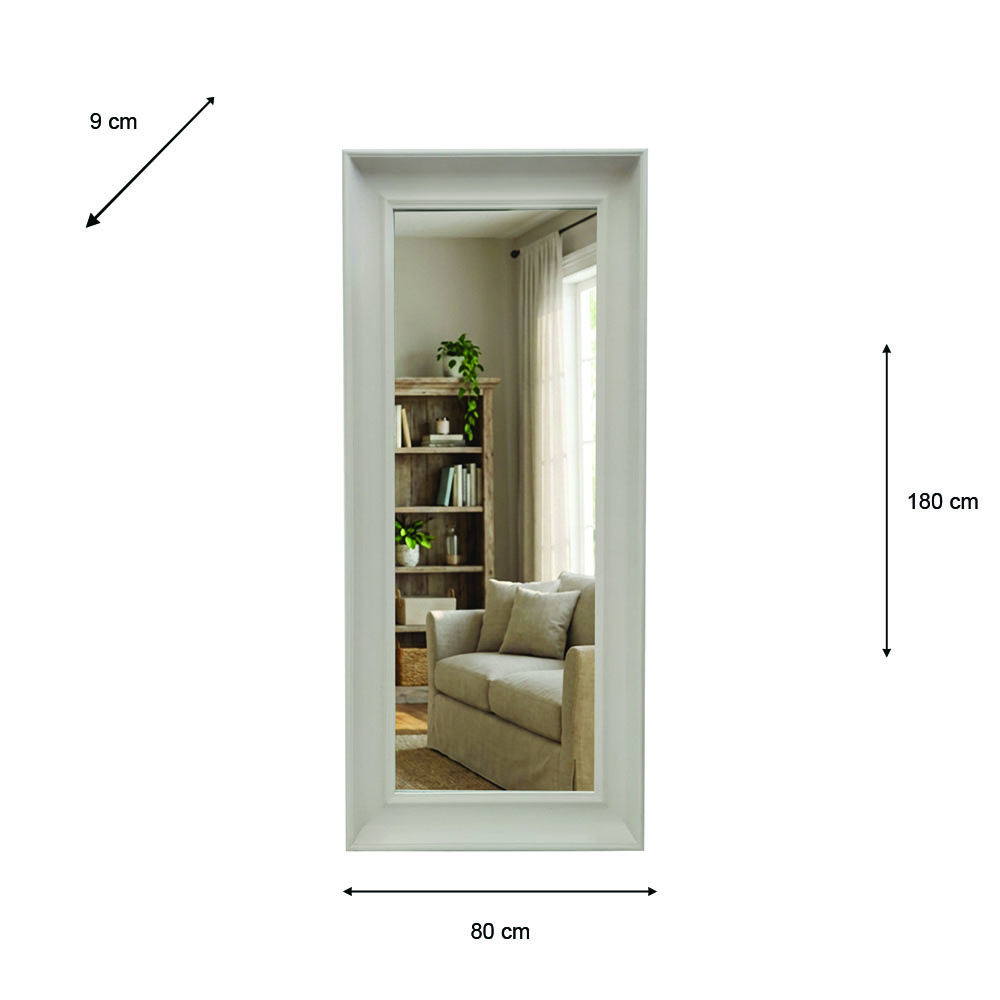 Lyla mirror oyster 80x180cm