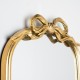 Clayton mirror with bow 50cm gold
