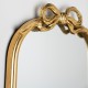 Clayton mirror with bow 50cm gold