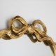 Clayton mirror with bow 50cm gold