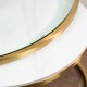 Salzburg s/2 marble/glass coffee tables