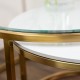 Salzburg s/2 marble/glass coffee tables
