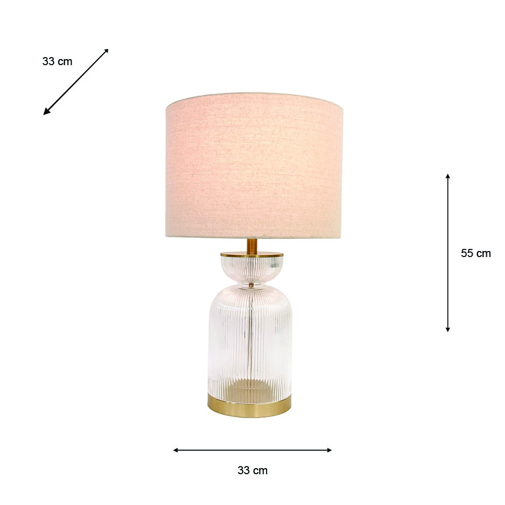 Athena table lamp gold 55cm