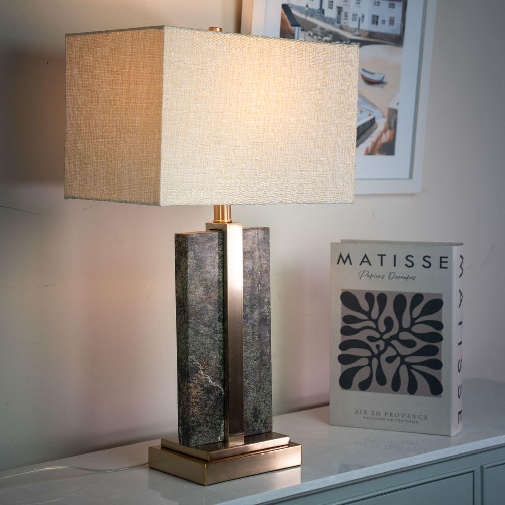 Claudia marble table lamp 70cm