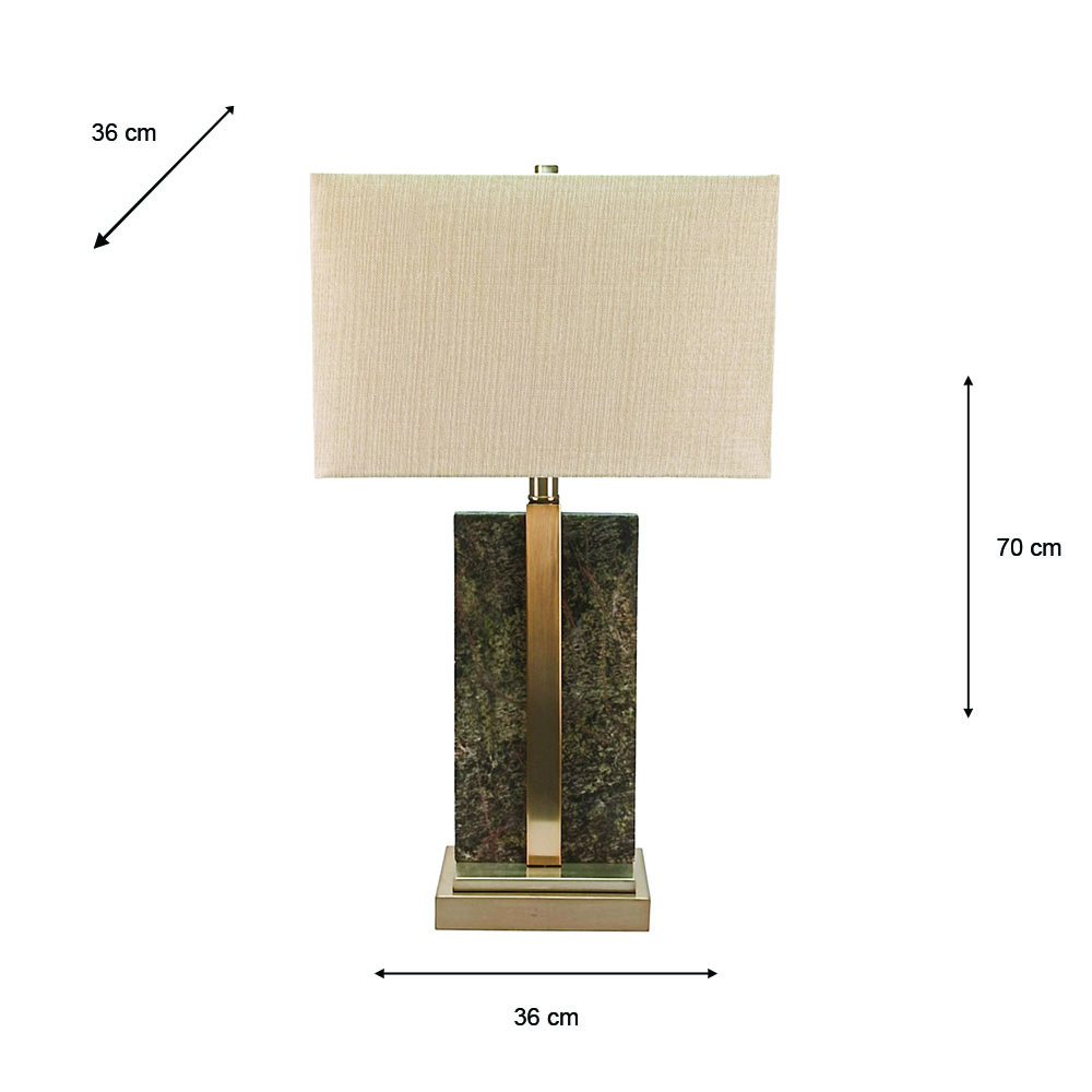 Claudia marble table lamp 70cm