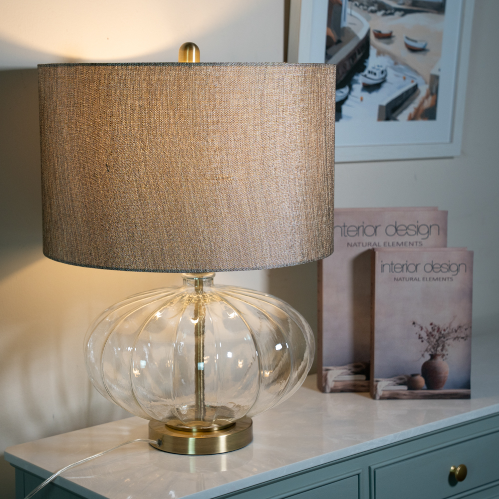 Kyra table lamp clear glass 57cm