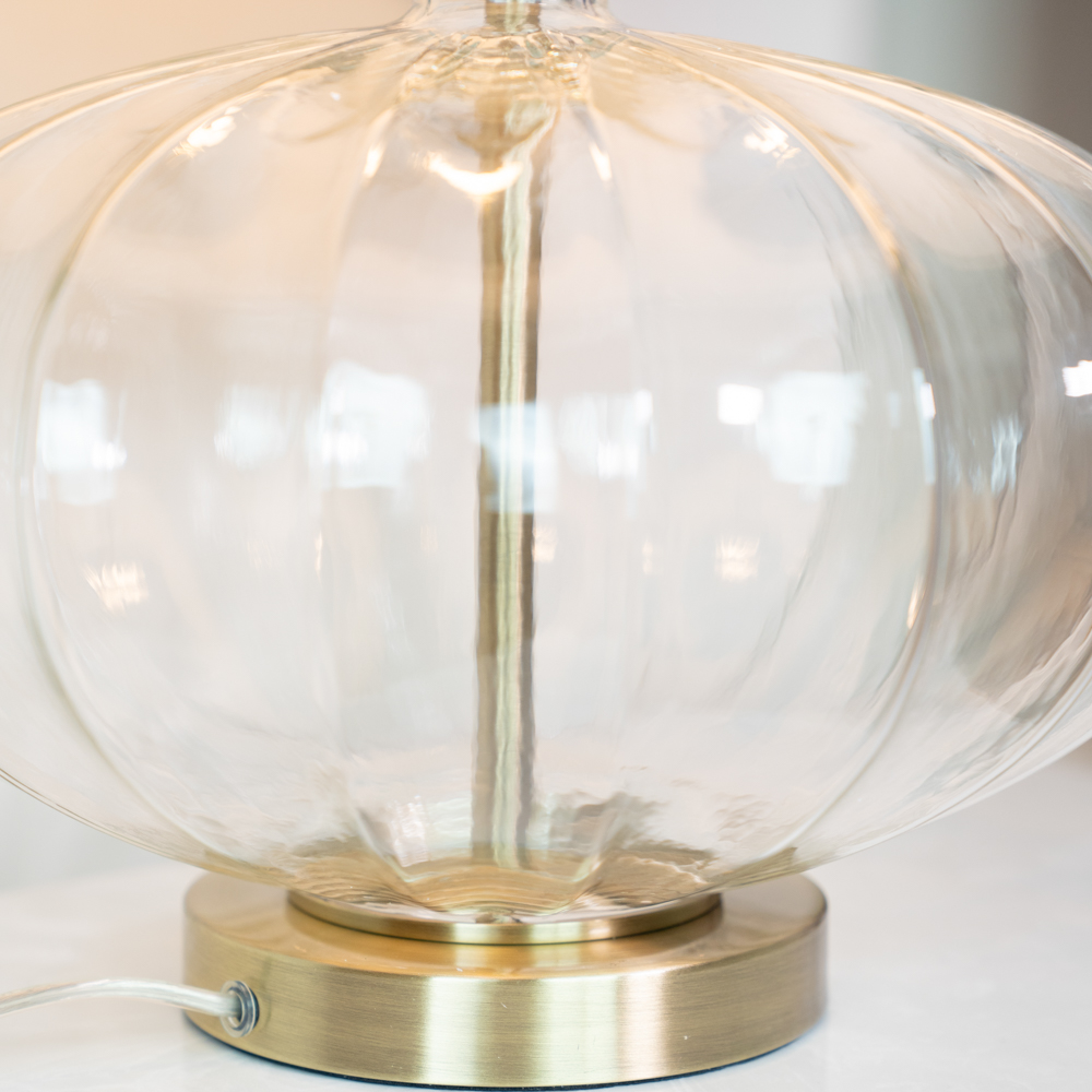 Kyra table lamp clear glass 57cm