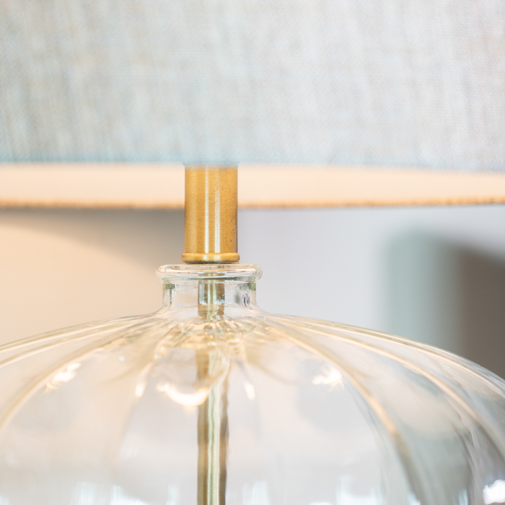 Kyra table lamp clear glass 57cm