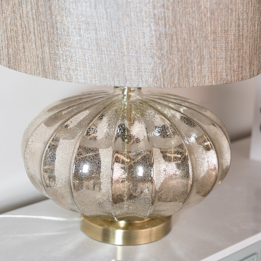 Kyra table lamp mercury glass 57cm