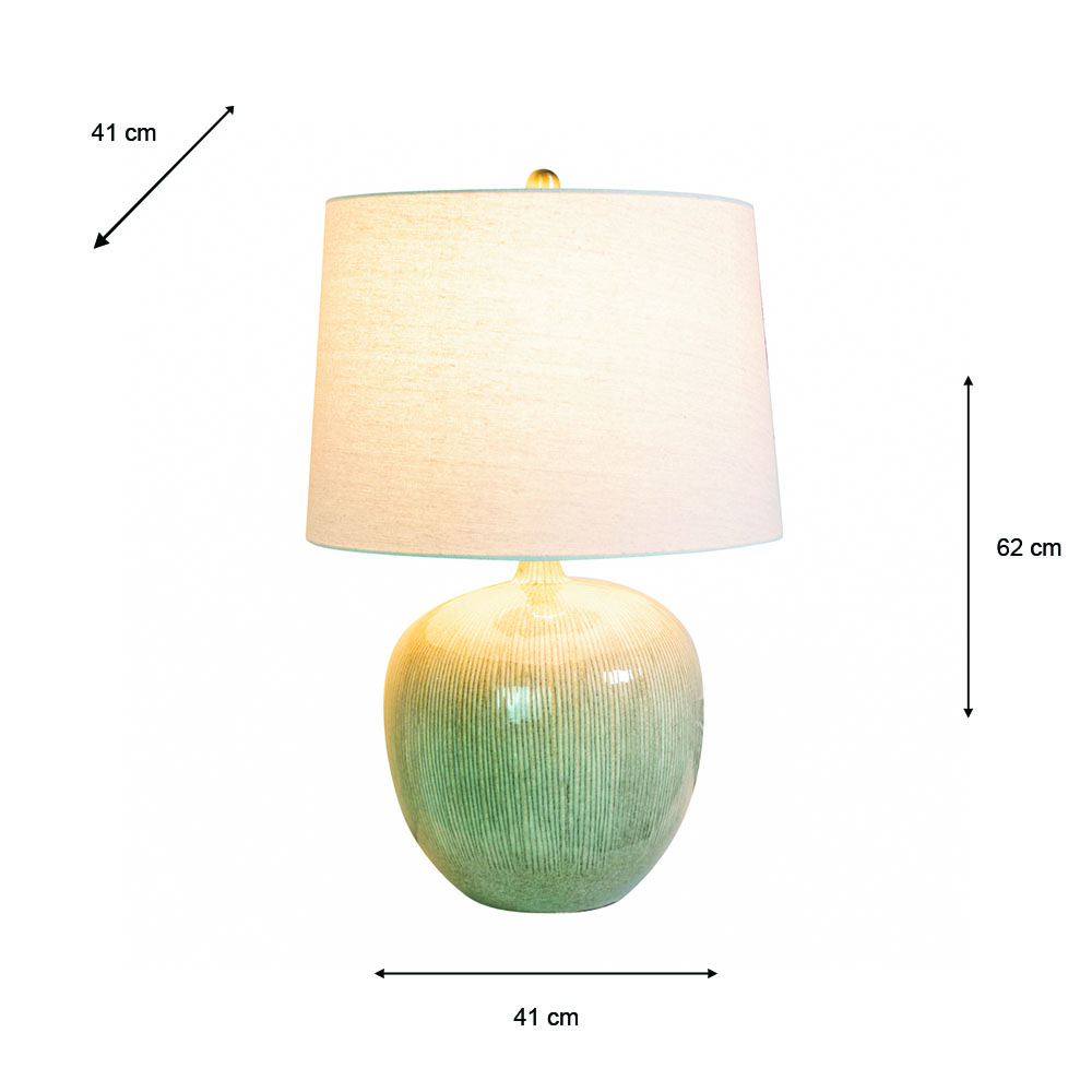 Heather ceramic table lamp 62cm