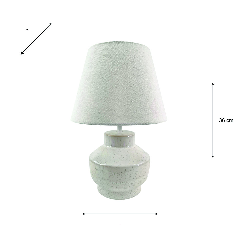 Sloane ceramic bedside lamp 36cm