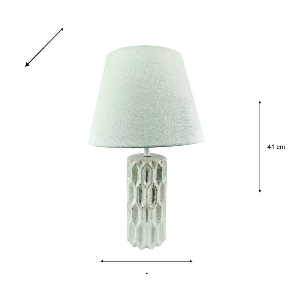 Sloane ceramic bedside lamp 41cm