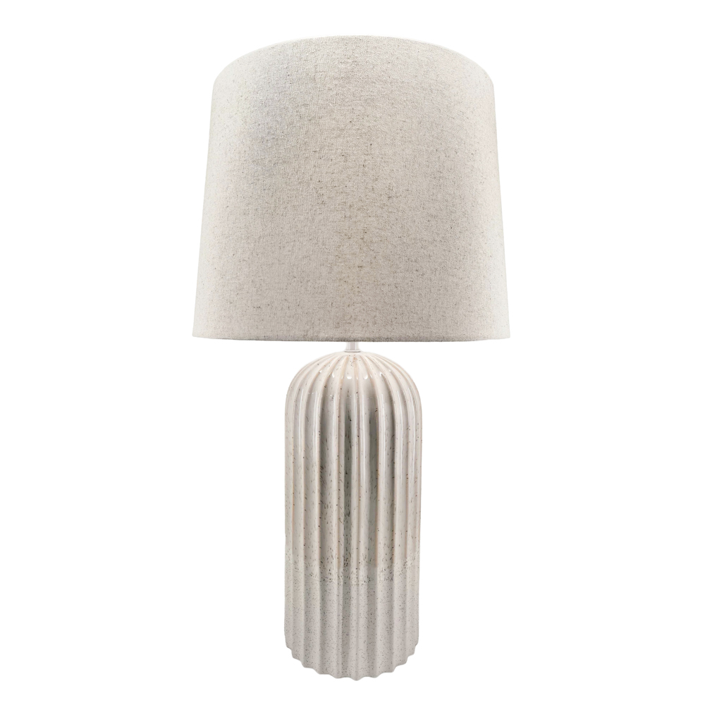 Sloane ceramic table lamp ridged 64cm