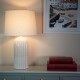 Sloane ceramic table lamp ridged 64cm