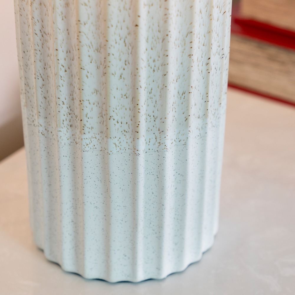 Sloane ceramic table lamp ridged 64cm