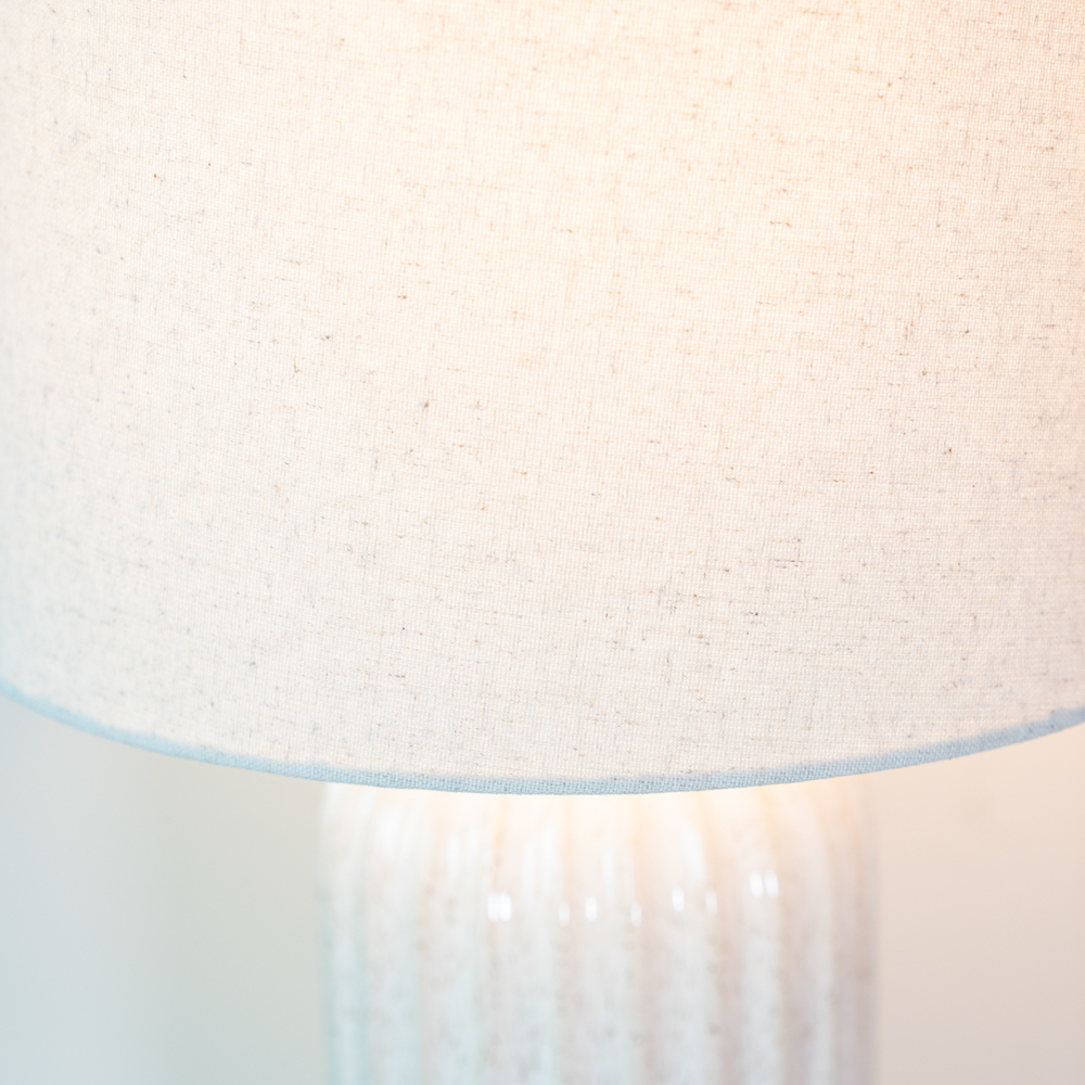 Sloane ceramic table lamp ridged 64cm