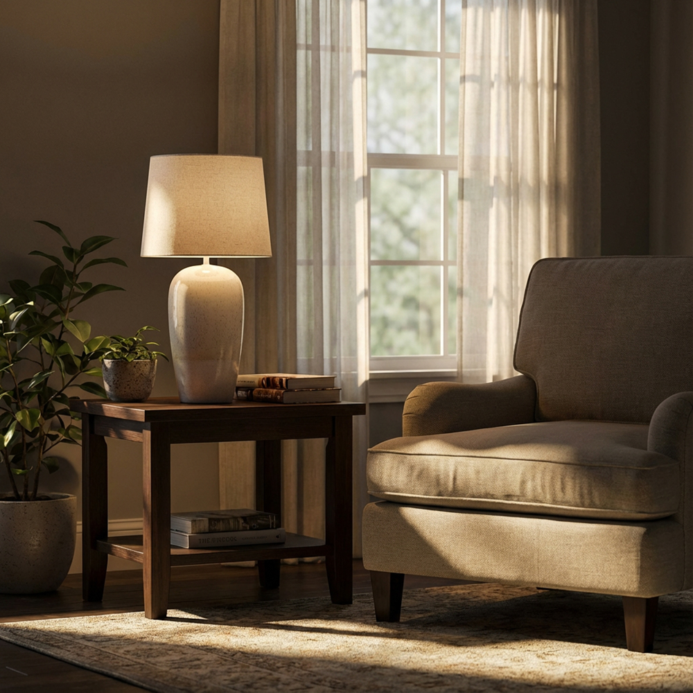 Sloane ceramic table lamp smooth 65cm