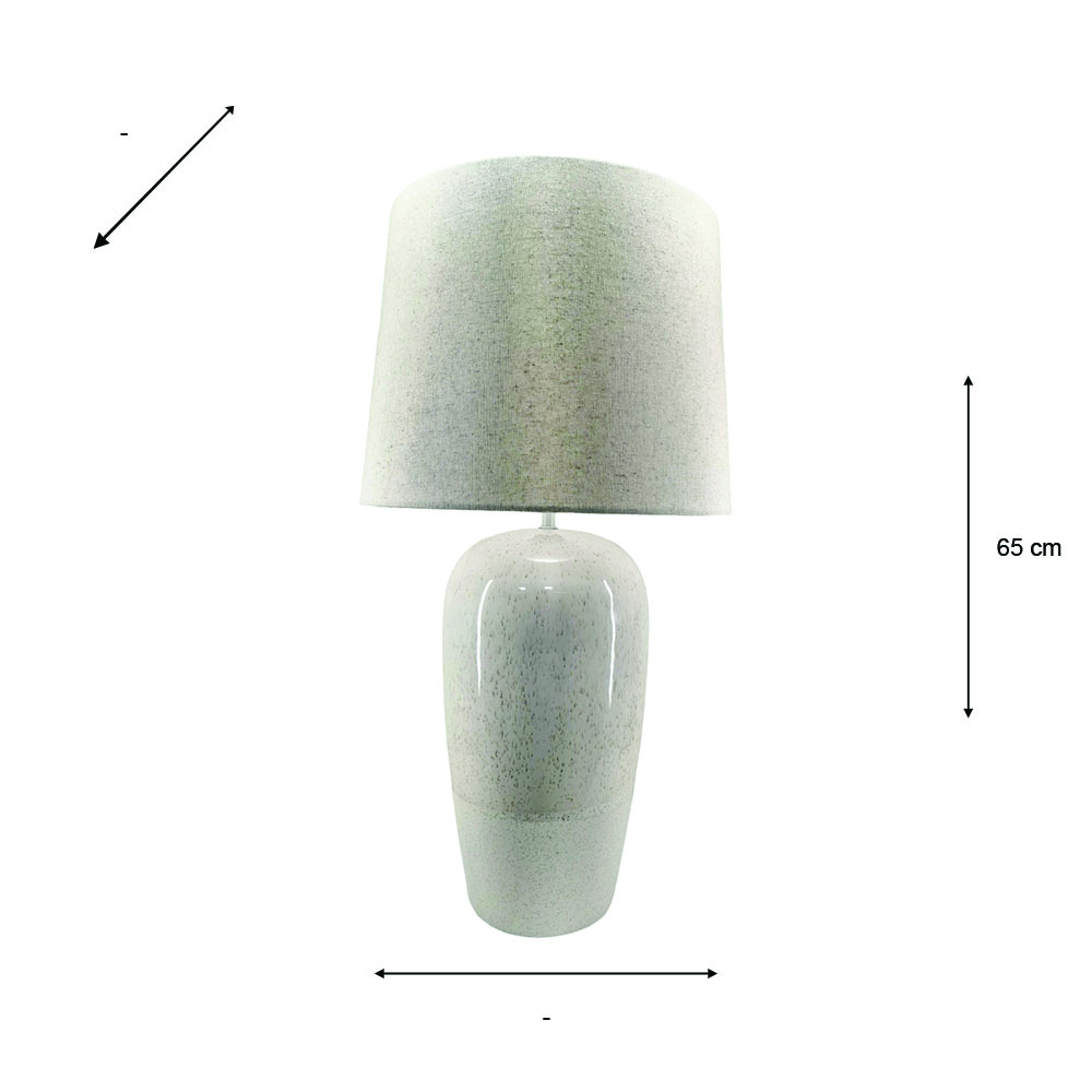 Sloane ceramic table lamp smooth 65cm