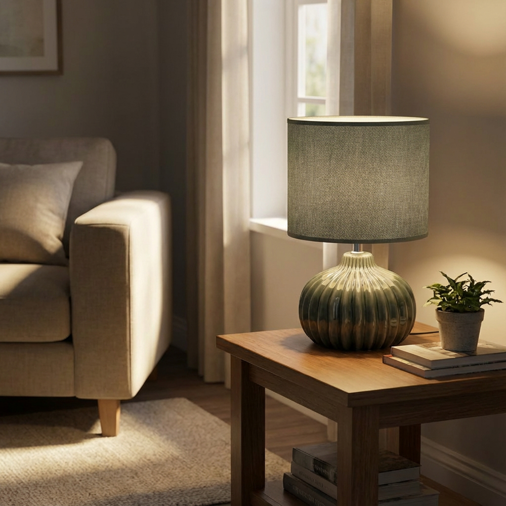 Dakota ceramic lamp ocean 35cm