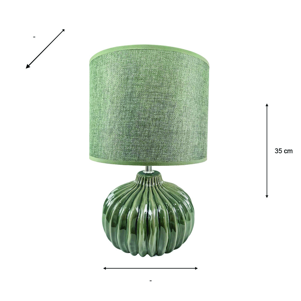 Dakota ceramic lamp ocean 35cm