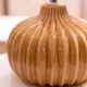 Dakota ceramic lamp muted yellow 35cm