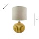 Dakota ceramic lamp muted yellow 35cm