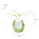 Real touch lillies looped stem vase with faux water 50cm