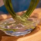 Real touch calla lillies vase with faux water 29cm