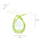 Real touch calla lillies vase with faux water 29cm