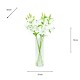 Real touch lillies vase with faux water 70cm