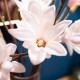 Real touch magnolia vase with faux water 97cm