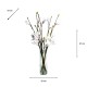 Real touch magnolia vase with faux water 97cm