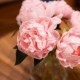 Real touch peony vase with faux water 27cm