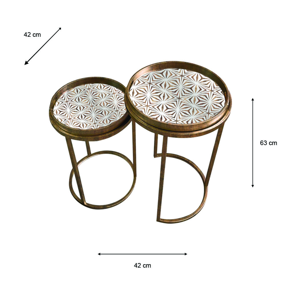 Alya s/2 tray tables