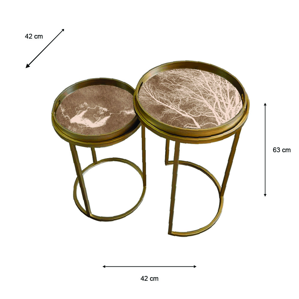 Laya s/2 tray tables