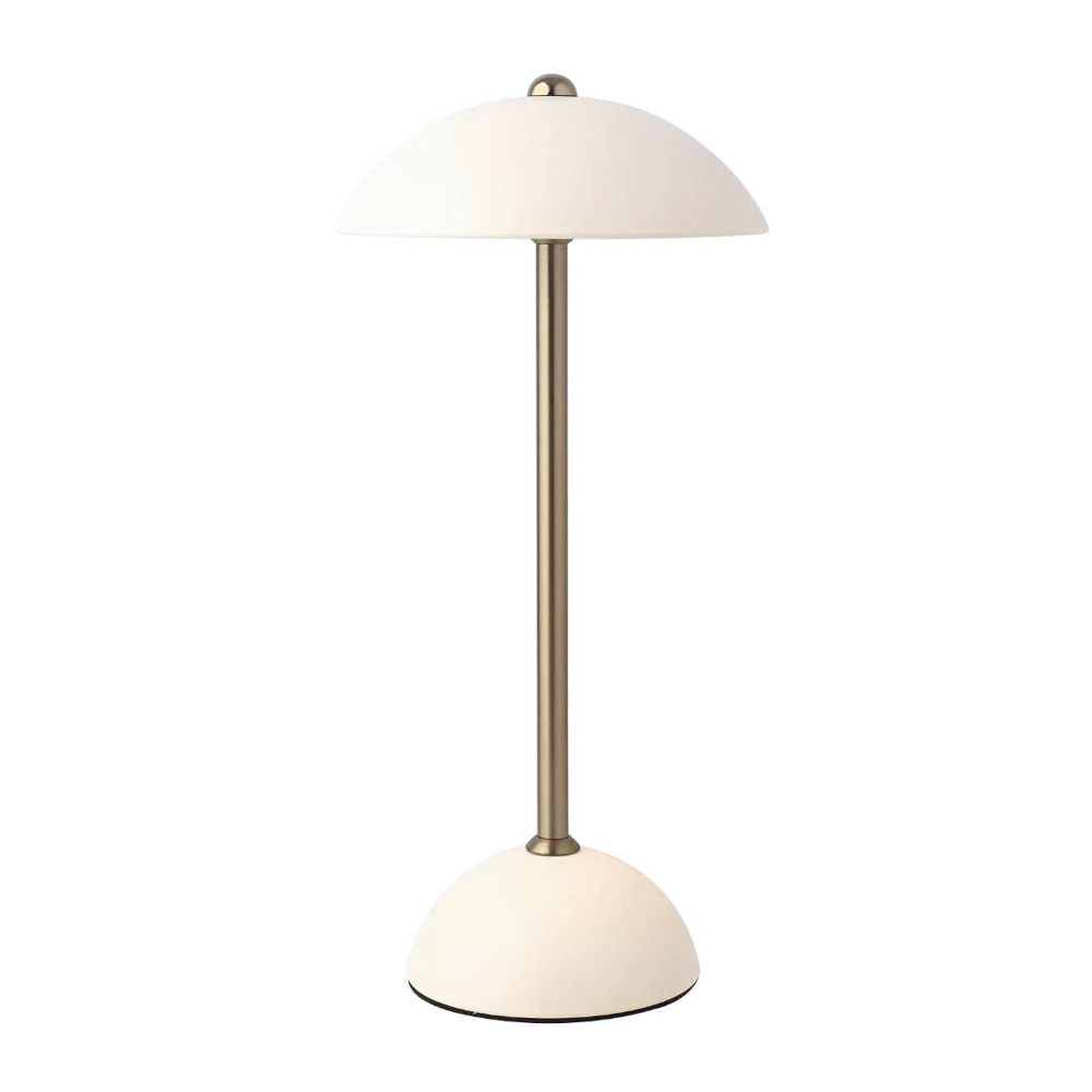 Apollo usb rechargeable lamp matt ivory
