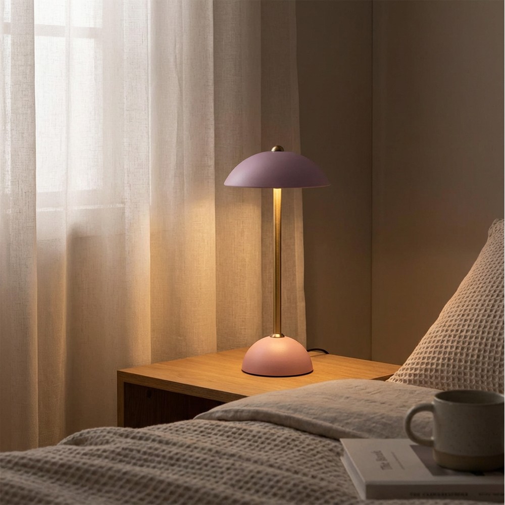 Apollo usb rechargeable lamp matt purple