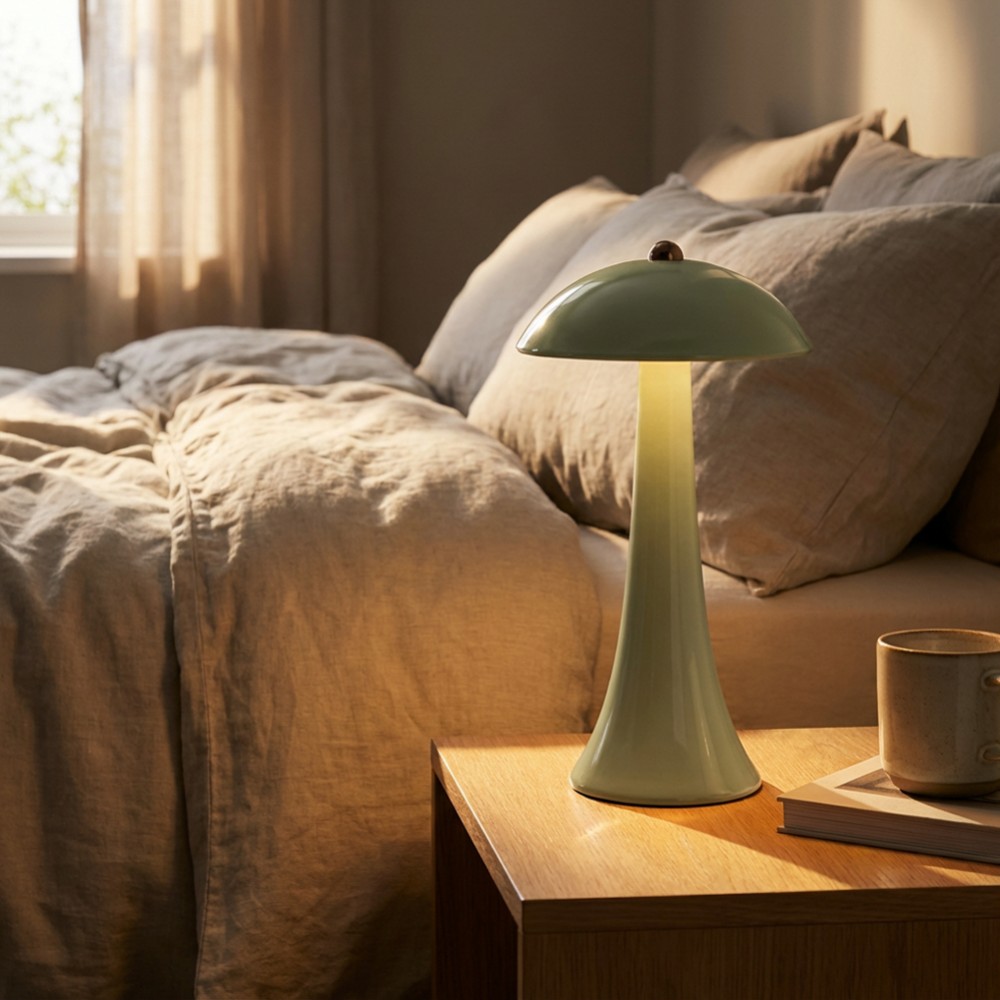 Comet usb rechargeable lamp gloss olive  