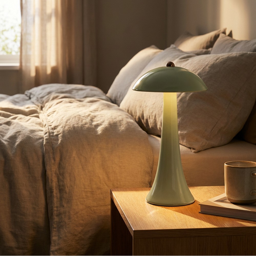 Comet usb rechargeable lamp gloss olive  