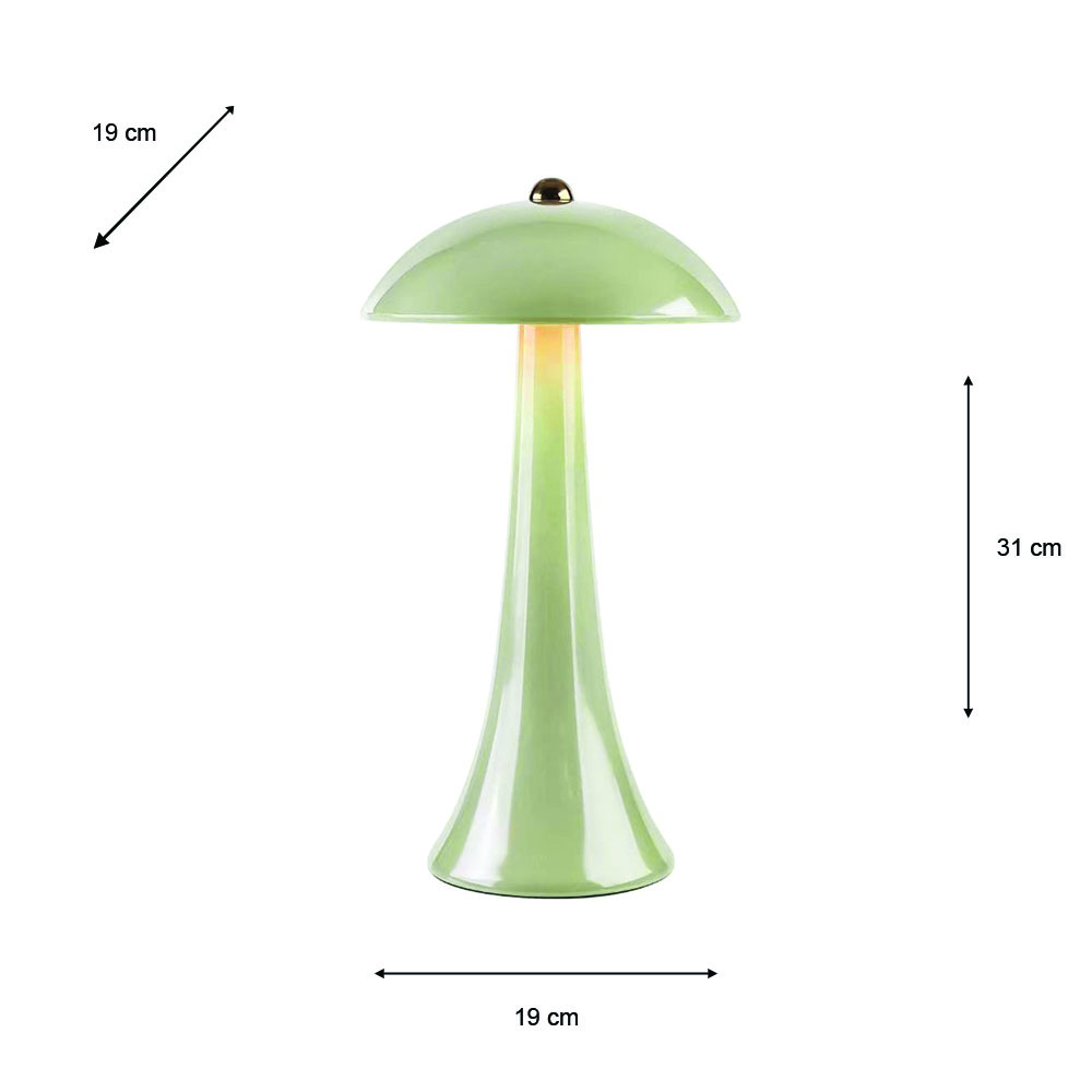 Comet usb rechargeable lamp gloss olive  