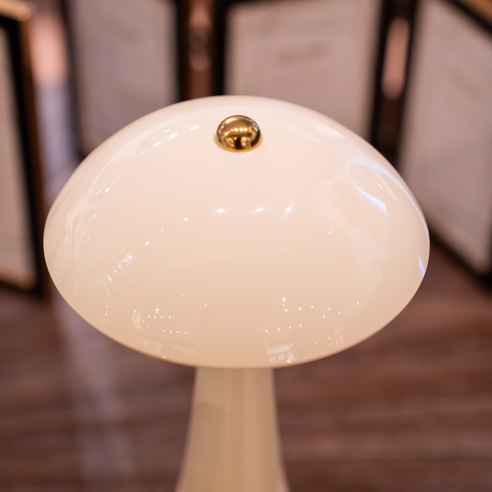 Comet usb rechargeable lamp gloss ivory