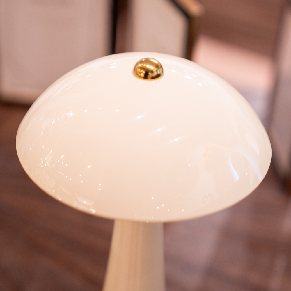 Comet usb rechargeable lamp gloss ivory