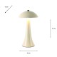 Comet usb rechargeable lamp gloss ivory