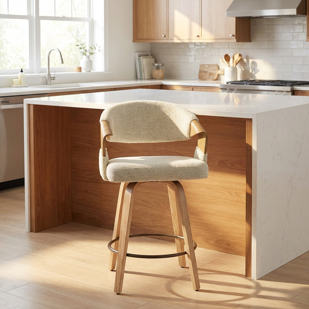 Dawson island chair white wash 