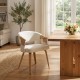 Dawson dining chair white wash
