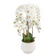 Potted orchid white 82cm